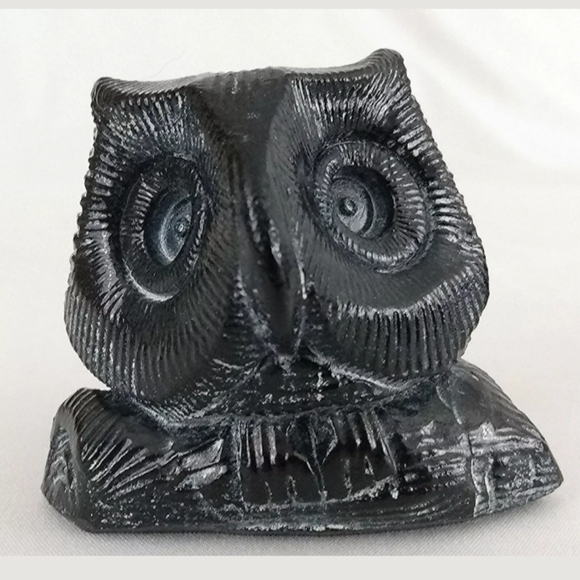 Vintage Hand Carved Owl Family Figures VGC - Picture 3 of 8